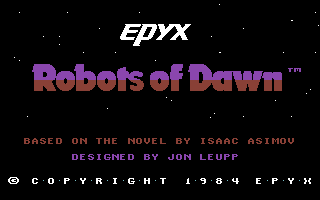 Robots Of Dawn screenshot 2 for Commodore 64